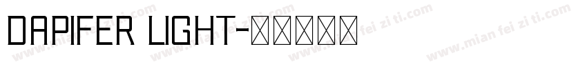 Dapifer Light字体转换